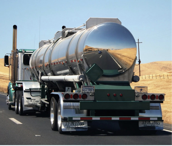 Owned transport fleet on the road
